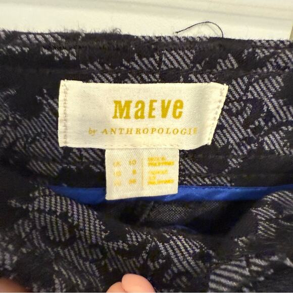 Anthro Maeve Jacquard Flare Pants - Picture 6 of 7